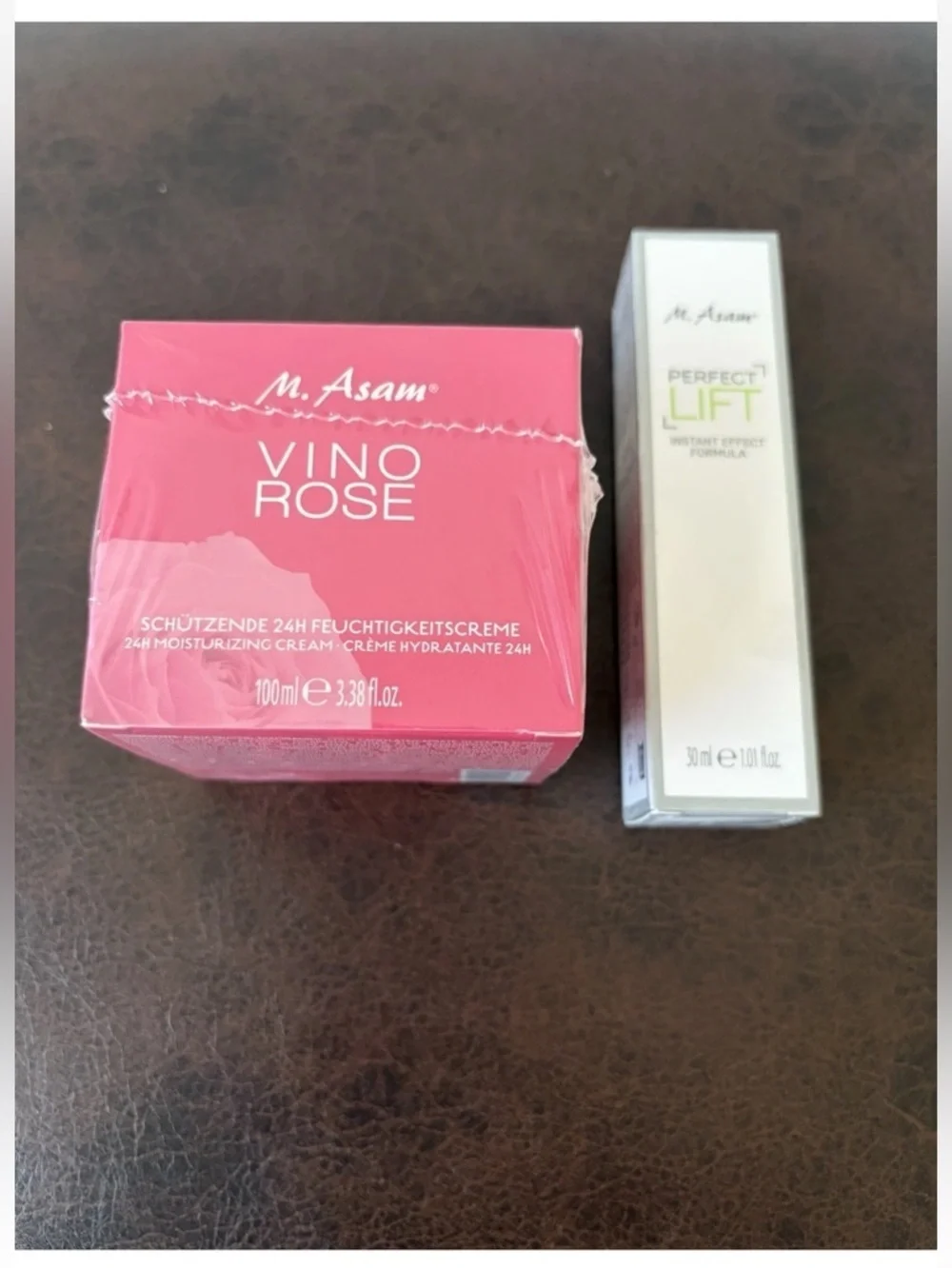 M. Asam Vino Rose 24 Hour Moisture Cream & Perfect Lift  2 Piece SET Sealed